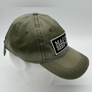 Magnolia Seed & Supply Green Hat Unstructured Cap Waco Chip Joanna Gaines Silos